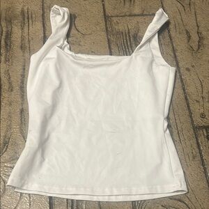 White Sleeveless Top